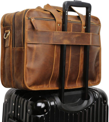 Mason Buffalo Leather Briefcase - Image 2