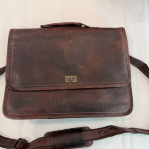 Parker Leather Messenger Bag for Men (Open Box)