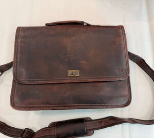 Parker Leather Messenger Bag for Men (Open Box)
