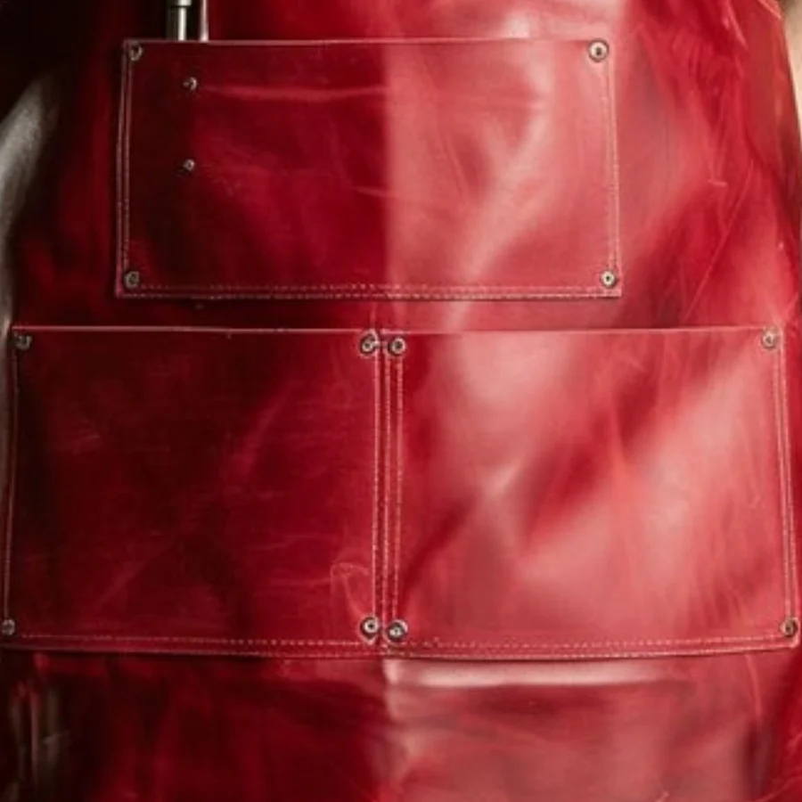 Red Prime Cut Butcher Apron - Image 3