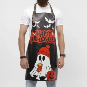 Spooky Halloween Printed Cowhide Apron
