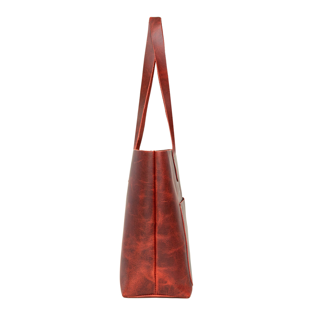 Terra Buffalo Leather Tote Bag - Image 3
