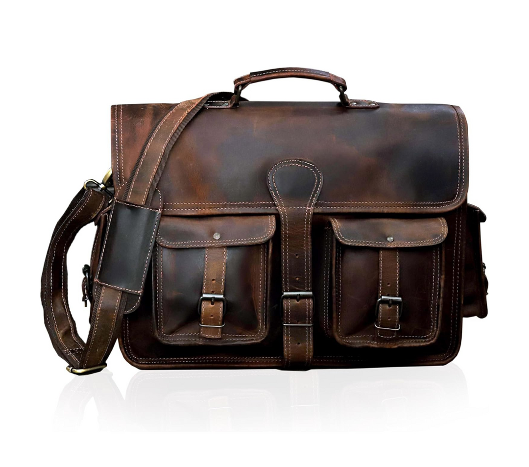 Ashford Buffalo Leather Briefcase