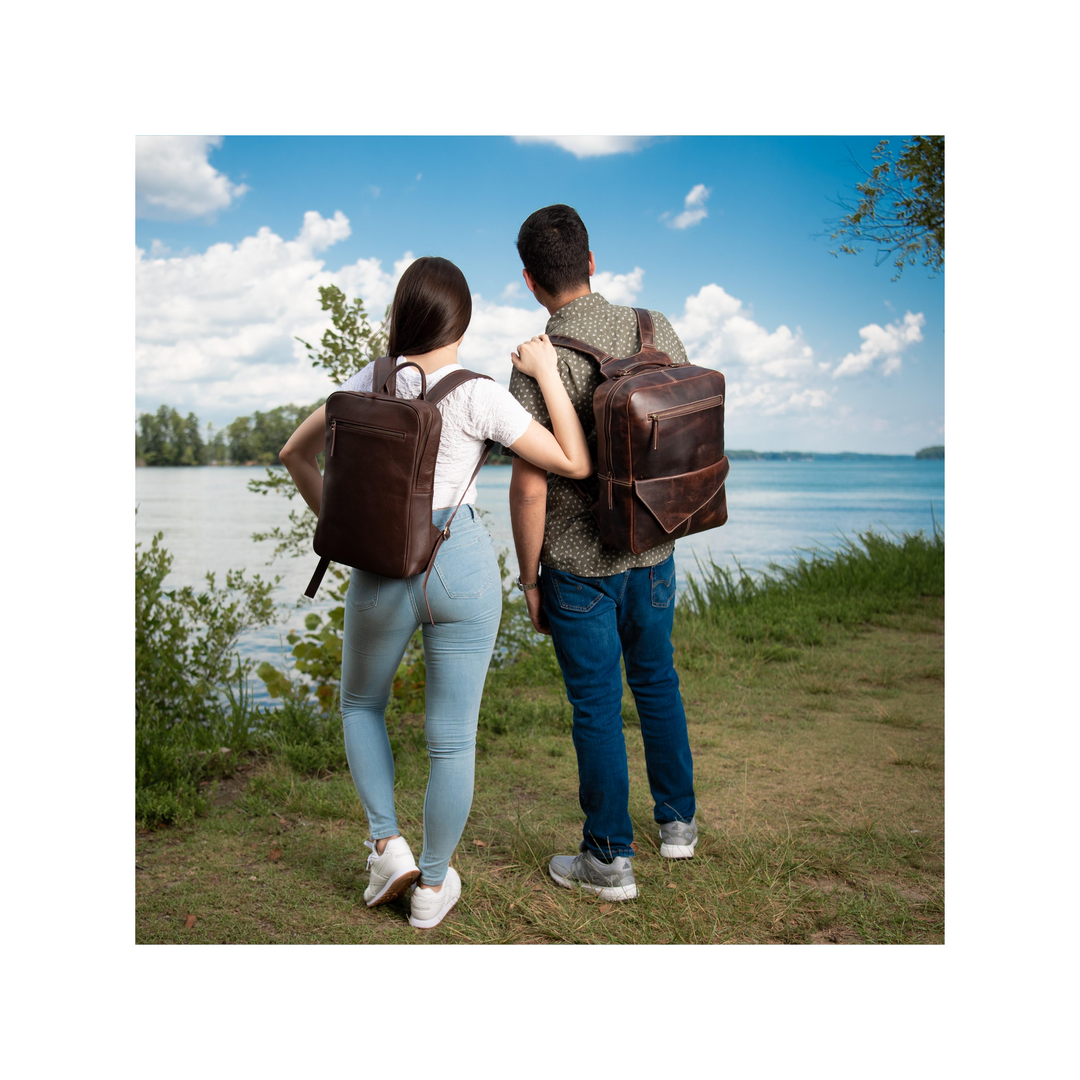 Opal Buffalo Leather Backpack - Image 6