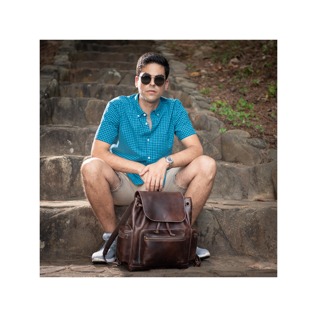 Spring Buffalo Leather Backpack - Image 7