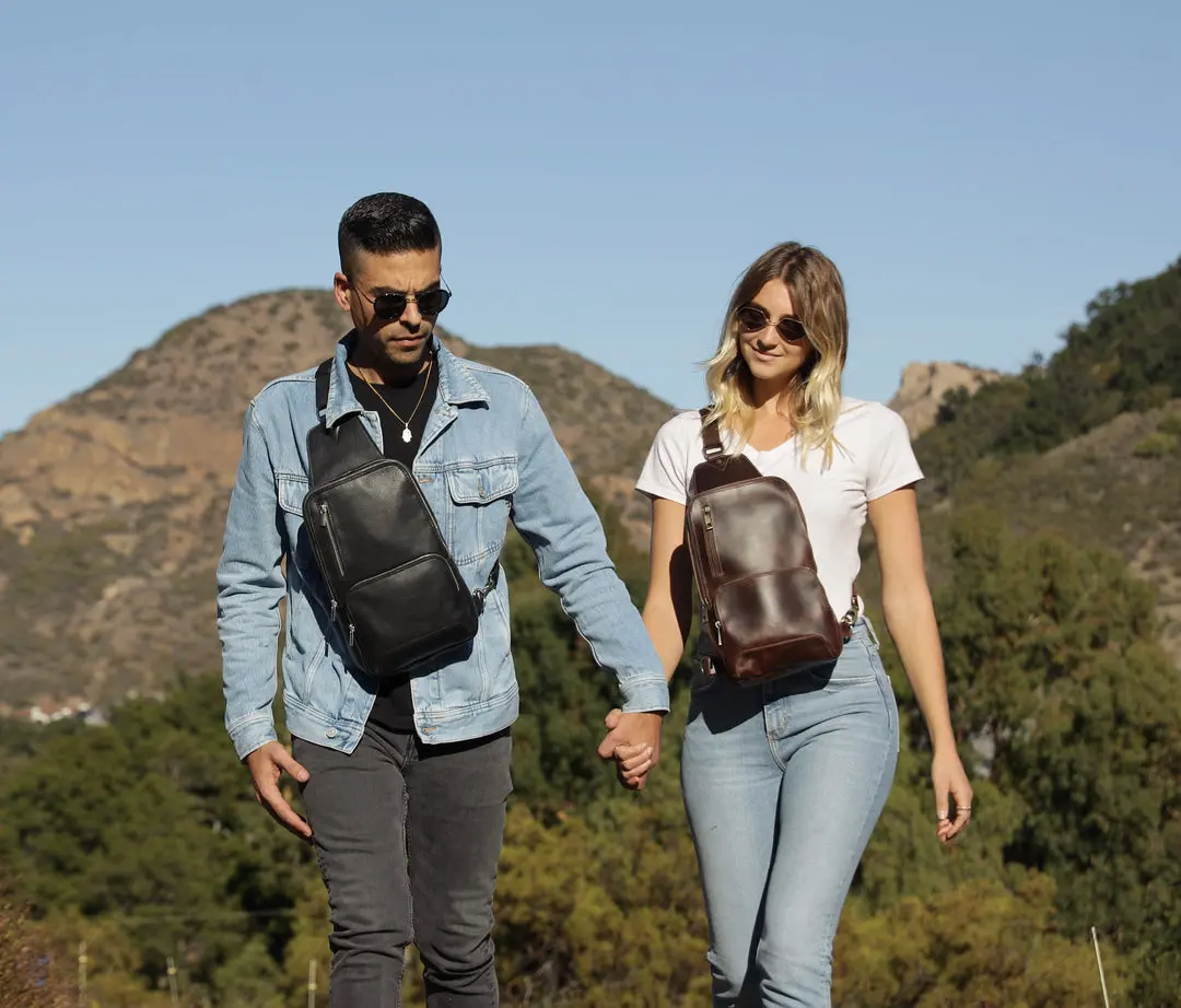 Daily Vintage Buffalo Leather Sling Bag - Image 7