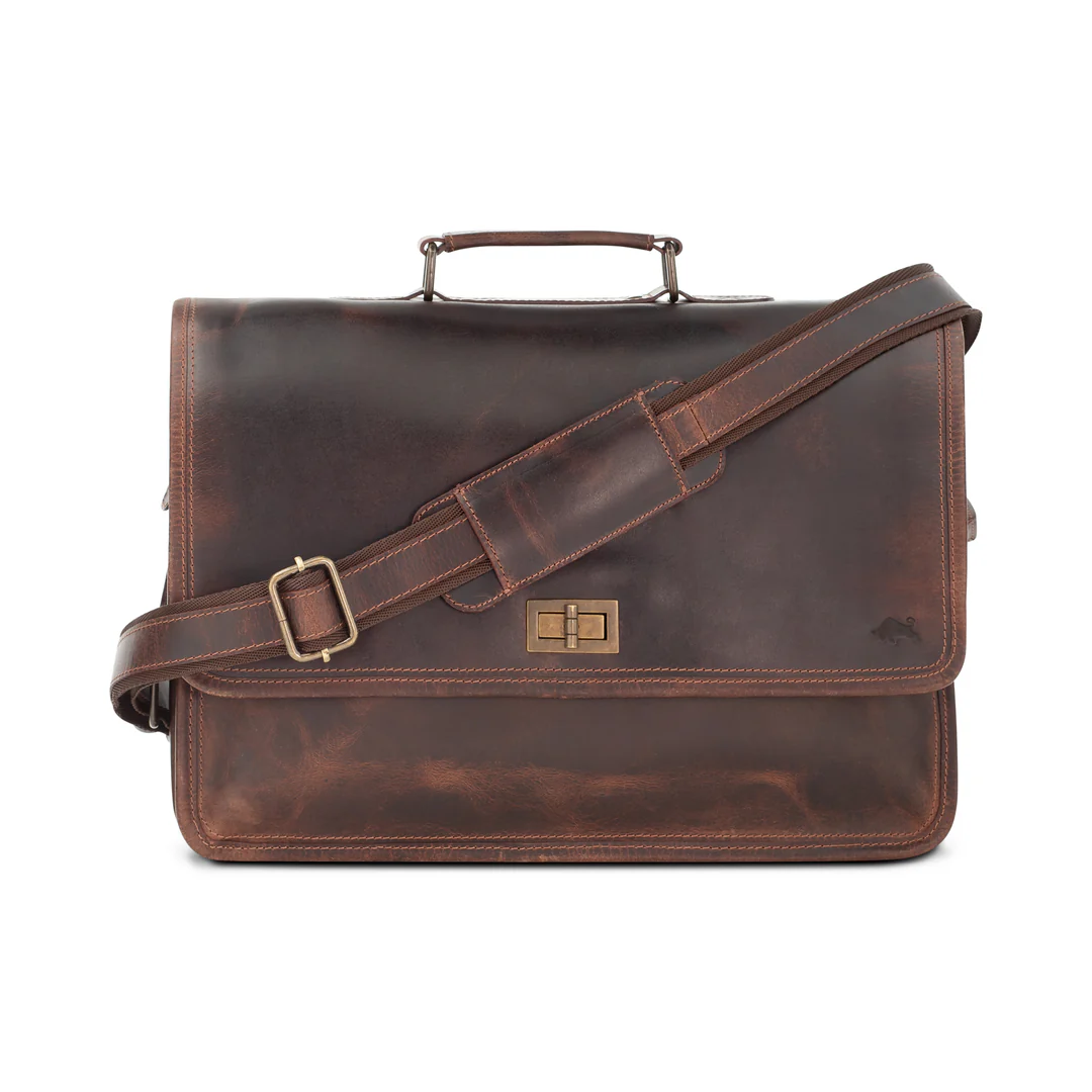 Parker Leather Messenger Bag for Men - Image 2