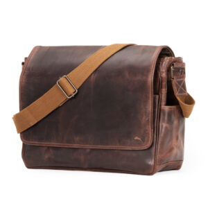 Pine Buffalo Leather Messenger Bag for Men
