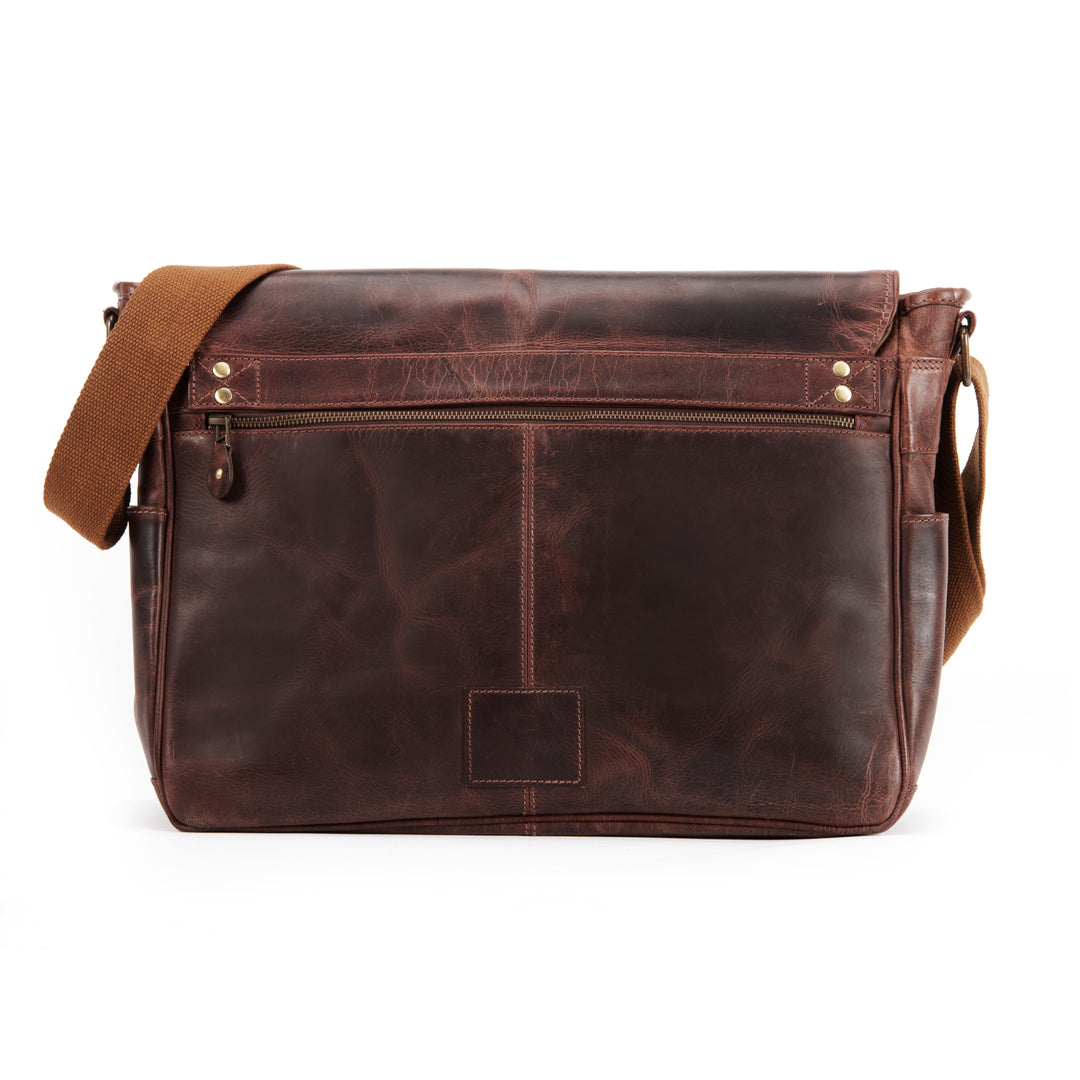 Pine Buffalo Leather Messenger Bag for Men - Image 4